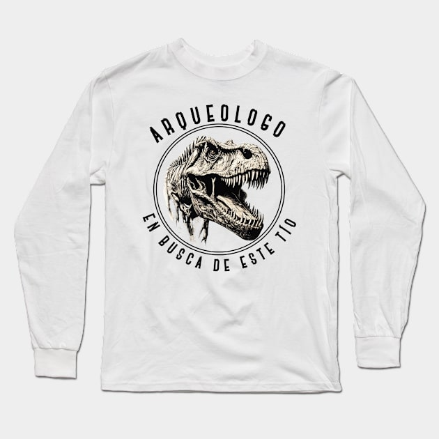 Arqueologo oscuro Long Sleeve T-Shirt by Micapox